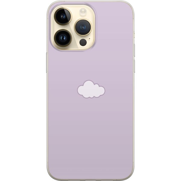 Apple iPhone 14 Pro Max Läpinäkyvä kuori Lila Pilvi - minim