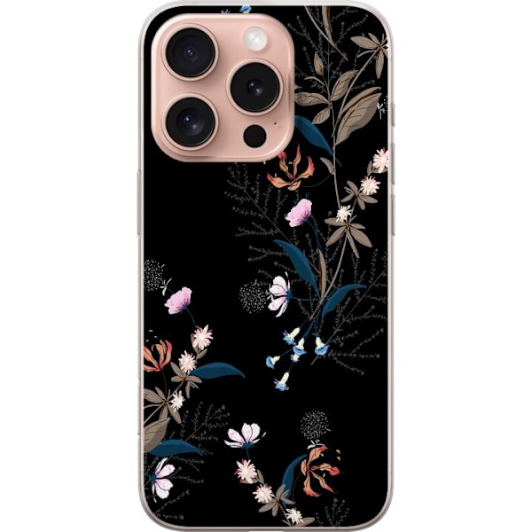 Apple iPhone 16 Pro Gennemsigtig cover Blomster