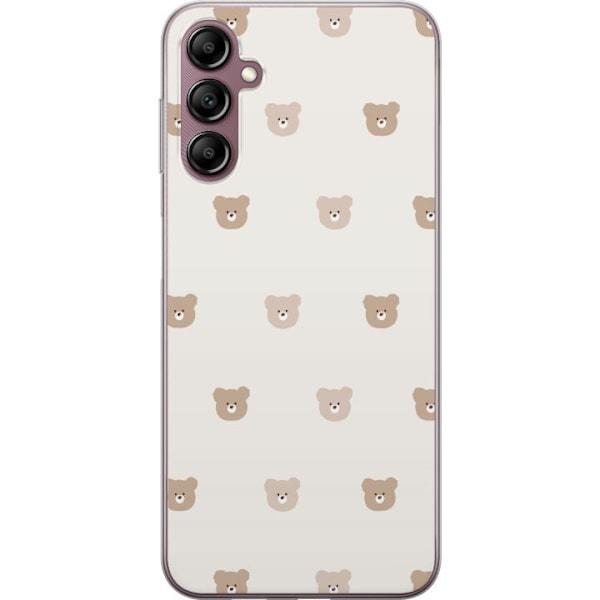 Samsung Galaxy A14 5G Läpinäkyvä kuori Teddy-tausta - söp