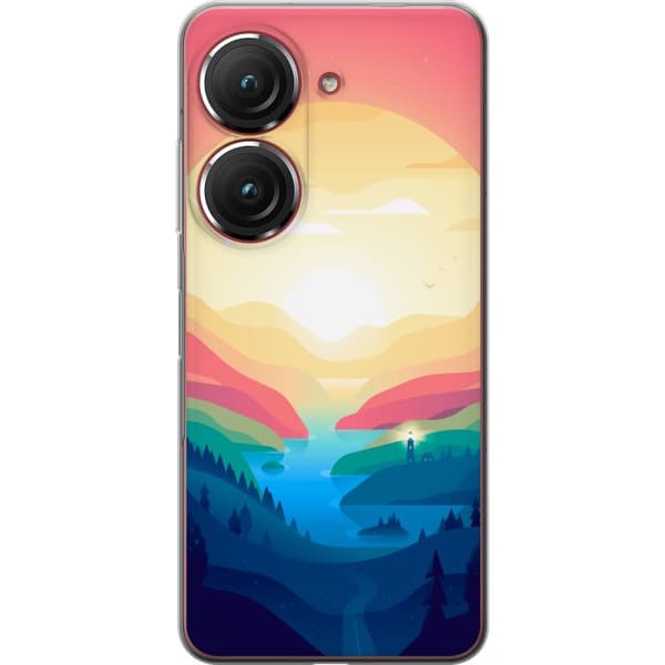 Kompatibelt Mobildeksel til Asus Zenfone 9 Godishorisont flerfarget