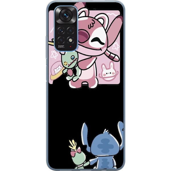 Xiaomi Redmi Note 11S Läpinäkyvä kuori Stitch ystävät