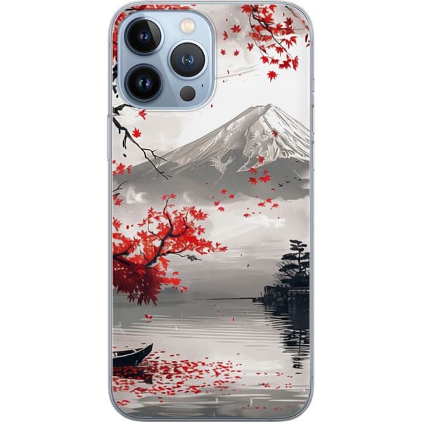 Kompatibelt Mobildeksel til Apple iPhone 13 Pro Max Karmosinrød Fuji rød
