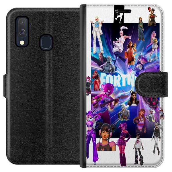 Kompatibel Tegnebogsetui til Samsung Galaxy A40 Fortnite