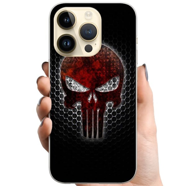 Apple iPhone 14 Pro TPU Mobilskal Dödskalle
