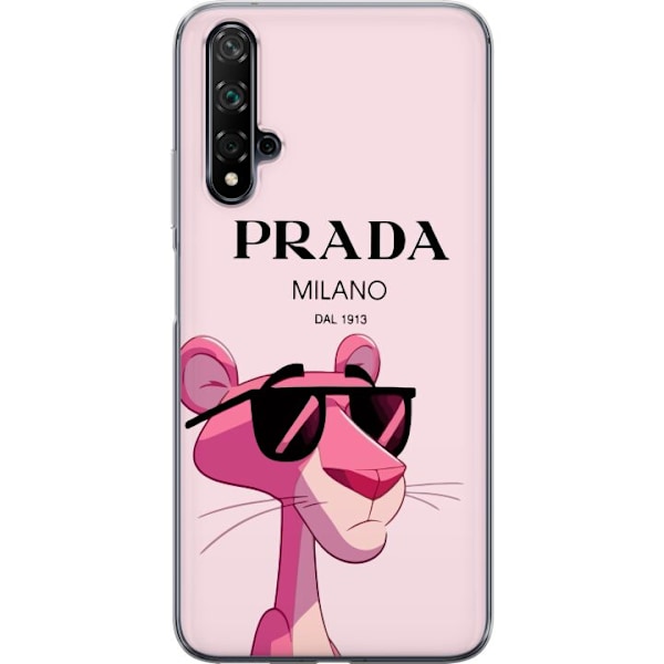 Huawei nova 5T Läpinäkyvä kuori Prada Ruusupantteri