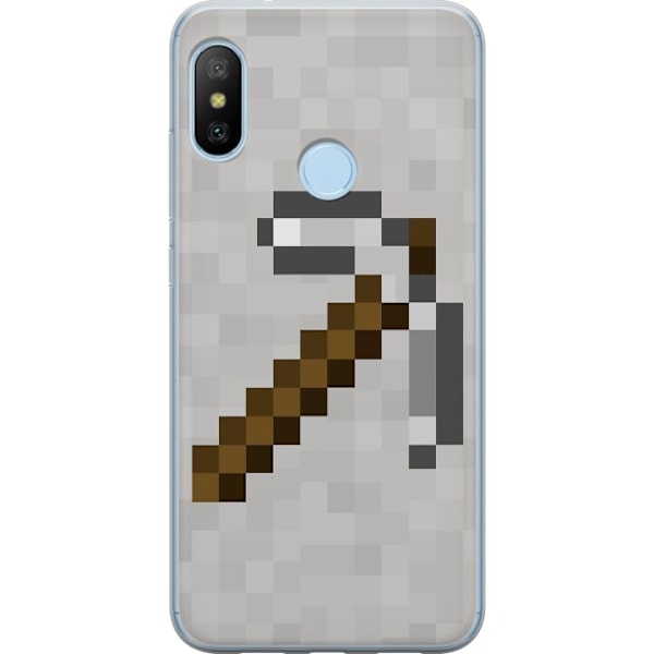 Xiaomi Mi A2 Lite Läpinäkyvä kuori Minecraft Työkalut