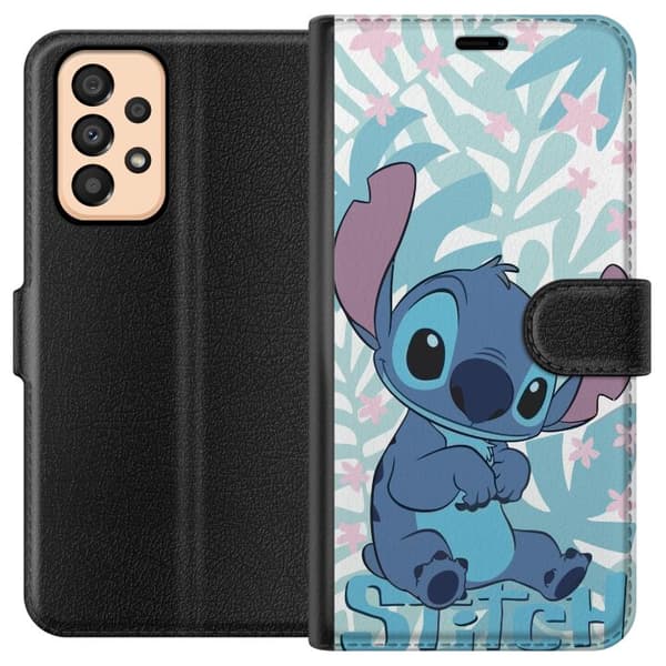 Kompatibelt Plånboksfodral till Samsung Galaxy A33 5G Stitch logga