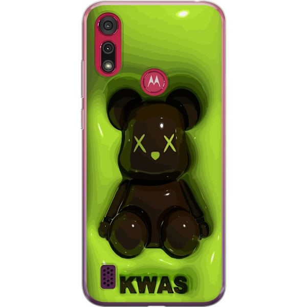 Motorola Moto E6s (2020) Gennemsigtig cover KAWS Grøn