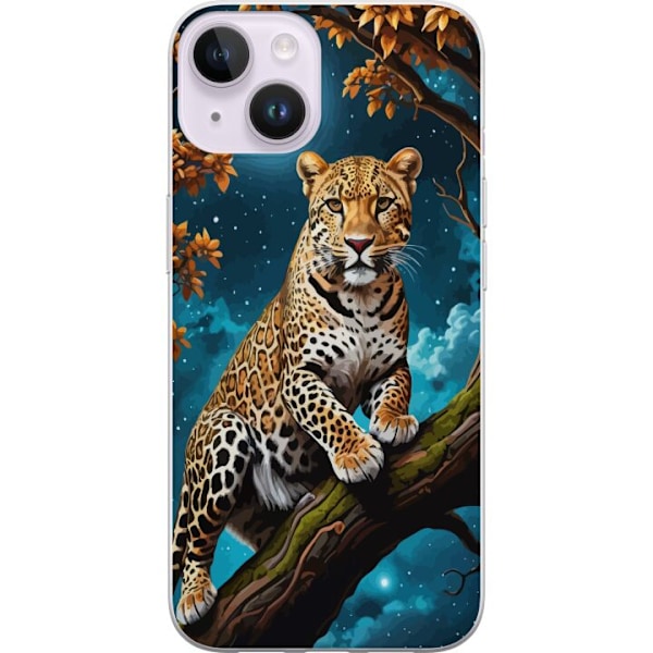 Apple iPhone 15 Plus Gjennomsiktig deksel Leopard