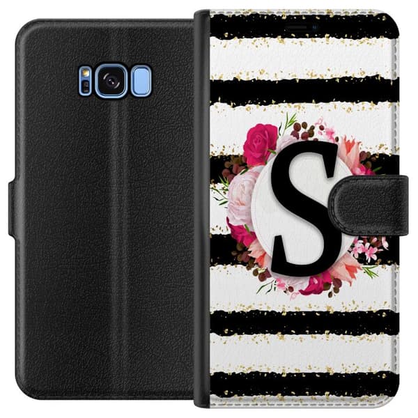 Kompatibel Tegnebogsetui til Samsung Galaxy S8 Bogstavet S