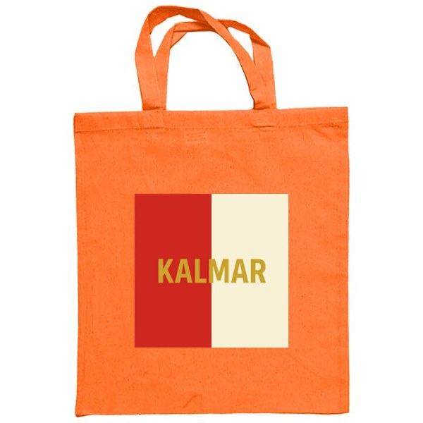 Tygpåse | Hållbar Shoppingväska i Tyg Kalmar – fotboll Orange one size