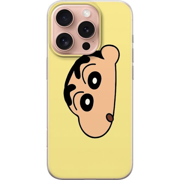 Apple iPhone 16 Pro Genomskinligt Skal Peeking Shinchan
