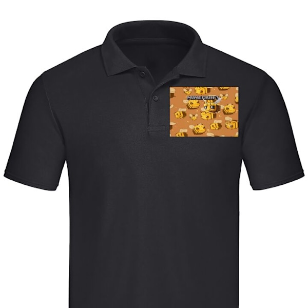 Piqué for Voksen | Elegant Piquégenser Minecraft Bi Svart X-Large