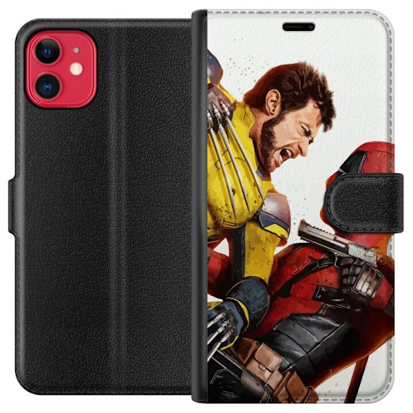 Apple iPhone 11 Tegnebogsetui Deadpool & Wolverine