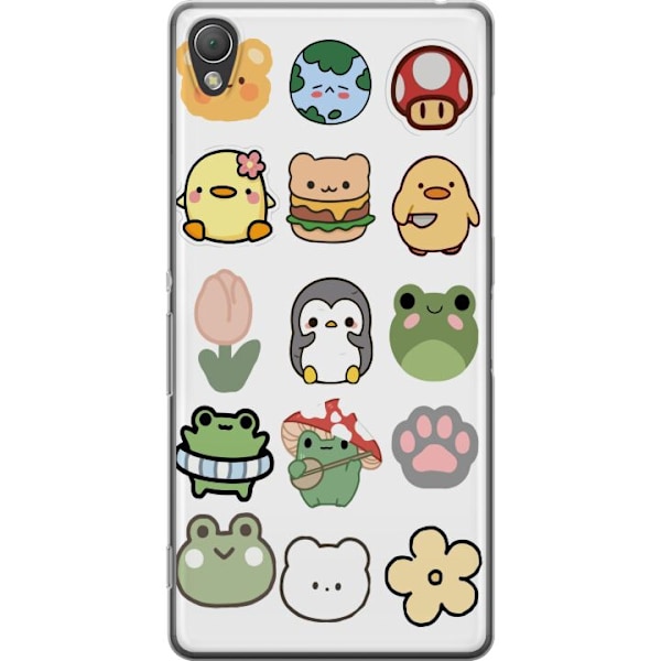 Sony Xperia Z3 Genomskinligt Skal Kawaii Friends – söta fig