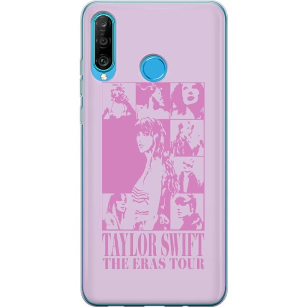 Huawei P30 lite Genomskinligt Skal Taylor Swift - Pink