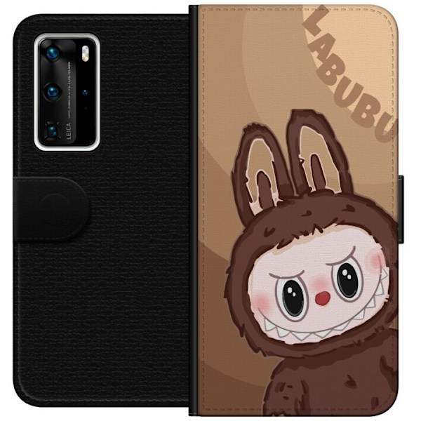 Huawei P40 Pro Plånboksfodral Labubu Cloud Cutie – Vit och