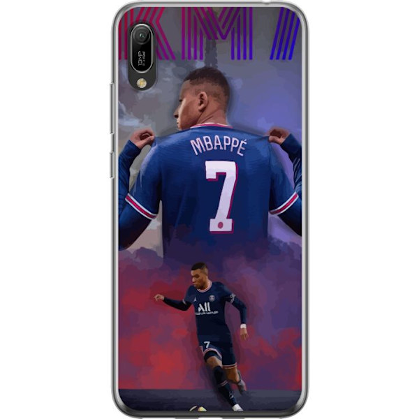 Huawei Y6 Pro (2019) Läpinäkyvä kuori MAP Jalkapallo Design Graafinen Kuviointi Moderni Urheiluaihe Trendikäs Jalkapallo Suosittu Graafinen Tyyli