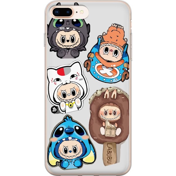 Apple iPhone 7 Plus Gennemsigtig cover Labubu figur samling -