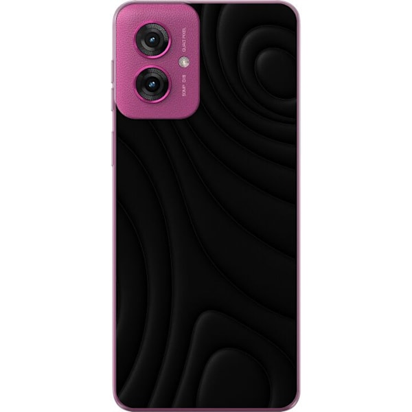 Motorola Moto G55 Läpinäkyvä kuori Tummat Aallot