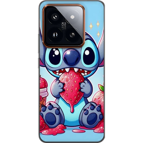 Xiaomi 14 Pro Läpinäkyvä kuori Strawberry Stitch