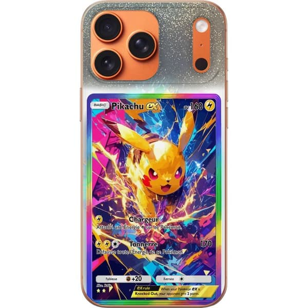 Kompatibelt Mobildeksel til Apple iPhone 17 Pro Max Pikachu gul