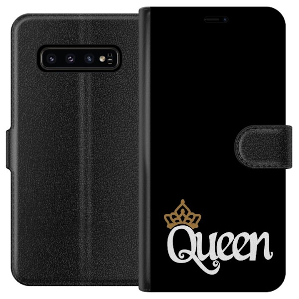 Samsung Galaxy S10 Lompakkokotelo Kuningatar