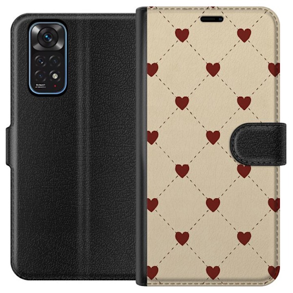 Xiaomi Redmi Note 11 Tegnebogsetui Hjertegitter