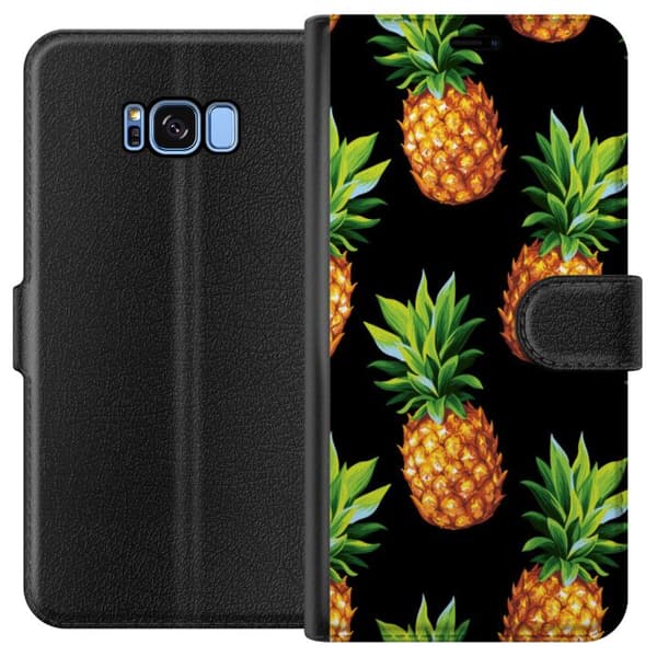 Kompatibelt Lommeboketui til Samsung Galaxy S8 Ananas