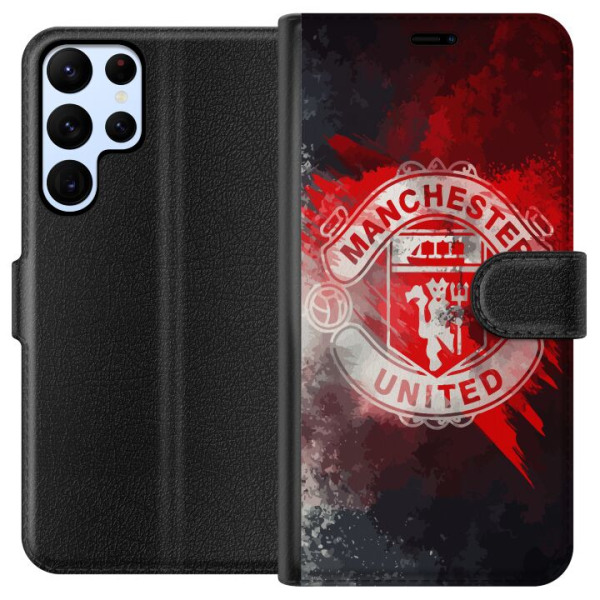 Samsung Galaxy S22 Ultra 5G Tegnebogsetui Manchester United