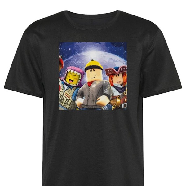 Trænings T-shirt | Sport T-shirt til Voksen Roblox sort Stor