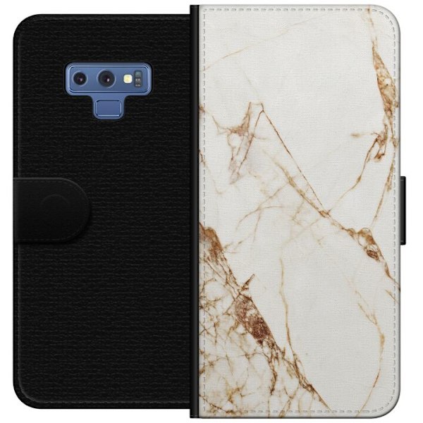 Samsung Galaxy Note9 Lommeboketui Hvit marmor