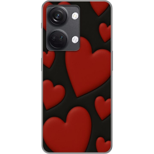 OnePlus Nord 3 Genomskinligt Skal Red Velvet Hearts