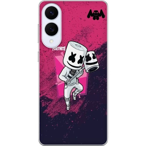 Samsung Galaxy S25 Edge Läpinäkyvä kuori Marshmello Fortnit