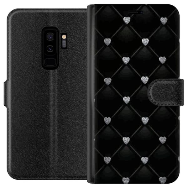 Kompatibel Tegnebogsetui til Samsung Galaxy S9+ Hjerte Diamant