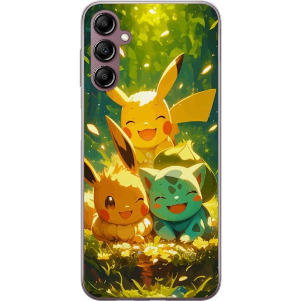Samsung Galaxy A14 5G Genomskinligt Skal Pixelmonster spelstil – färgstark design för retroälskande gamers