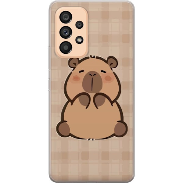 Samsung Galaxy A53 5G Läpinäkyvä kuori Mobilskal kawaii capybara flera figurer japansk stil