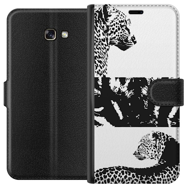Samsung Galaxy A3 (2017) Lompakkokotelo Leopard Faces