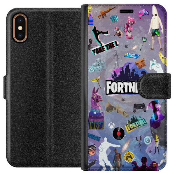 Apple iPhone X Lompakkokotelo Fortnite