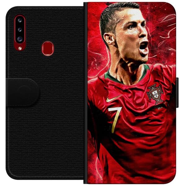 Kompatibelt Plånboksfodral till Samsung Galaxy A20s Ronaldo
