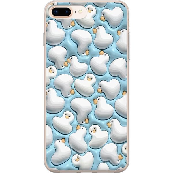 Kompatibel Mobilcover til Apple iPhone 8 Plus Boblende Ænder Blå