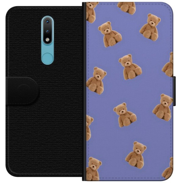 Nokia 2.4 Plånboksfodral Flygande björnar