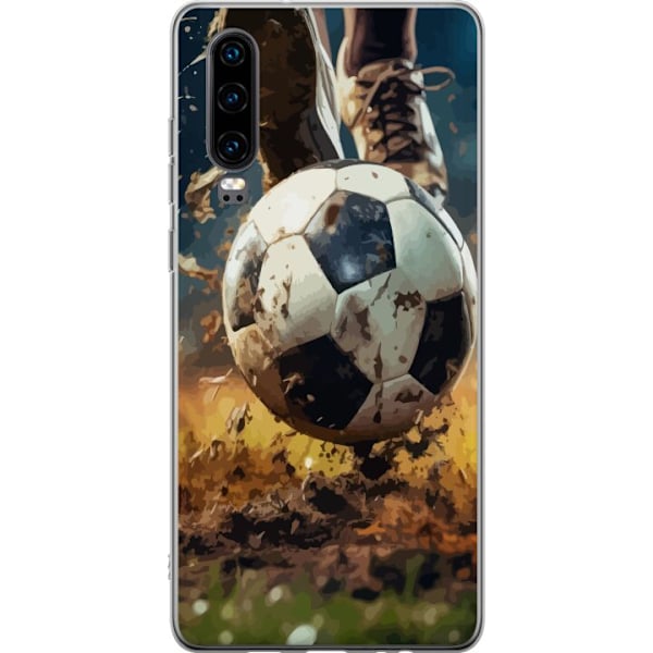 Huawei P30 Gennemsigtig cover Fodbold