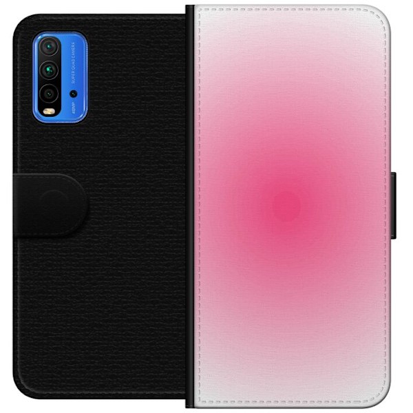 Xiaomi Redmi Note 9 4G Plånboksfodral Rosa Moln