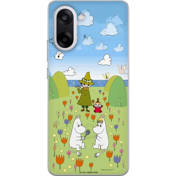 Kompatibelt Mobilskal till OnePlus Nord CE5 Mumin i blomsteräng grön