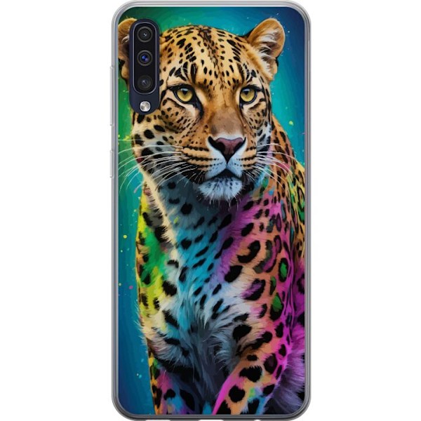 Samsung Galaxy A50 Genomskinligt Skal Leopard