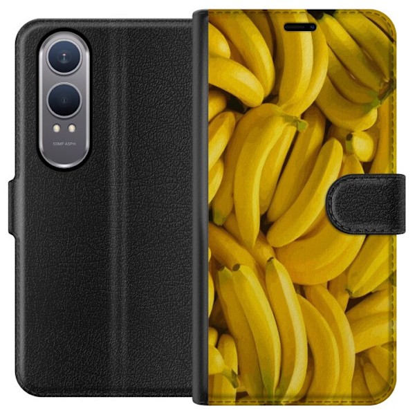 OnePlus Nord CE4 Lite Tegnebogsetui Banan mønster