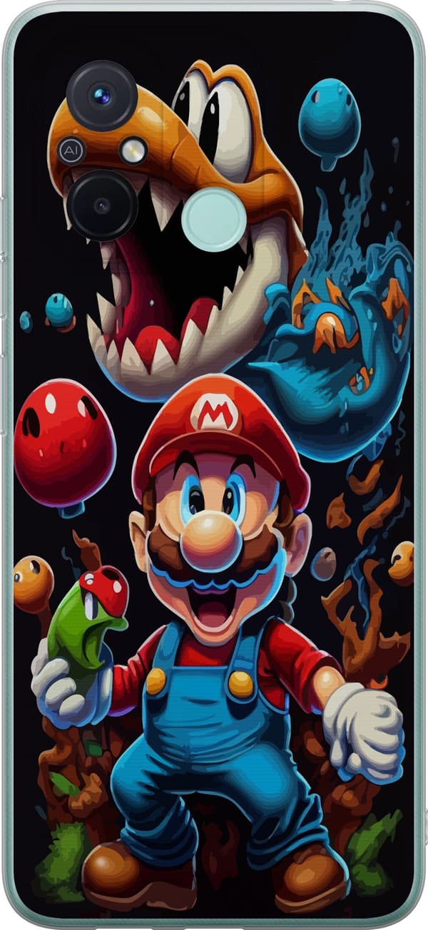 Kompatibelt Mobilskal till Xiaomi Redmi 12C Super Mario