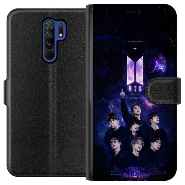 Kompatibel Tegnebogsetui til Xiaomi Redmi 9 BTS lilla