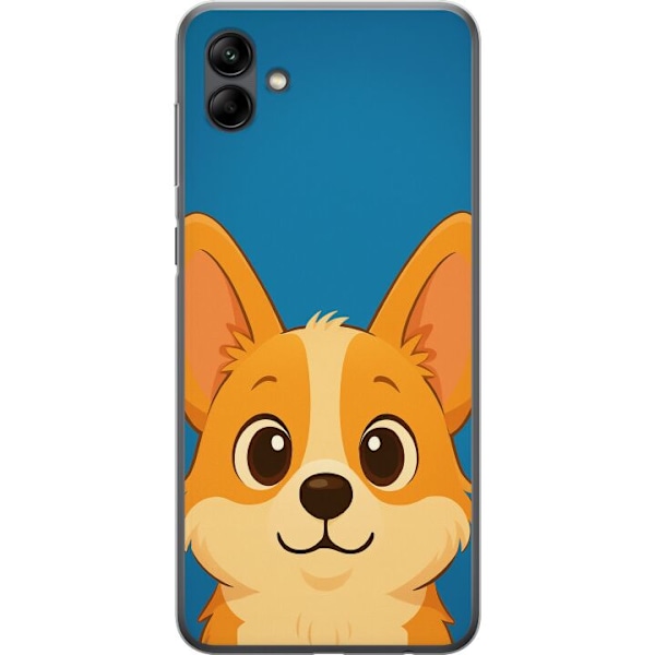 Samsung Galaxy A05 Läpinäkyvä kuori Hello Corgi
